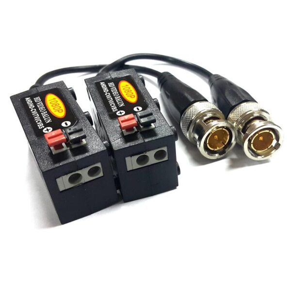 Video Balun for HD camera ใช้ได้กับกล้องระบบ Analog / AHD / CVI / TVI รองรับความระเอียด 1080P การใช้งานระยะ 600 เมตร Frequency Response : DC to 8MHz Attenuation : 0.5dB typ Category Type : Cat5e/6 suggested