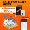Solar Roof Ongrid 1.5kw Mono