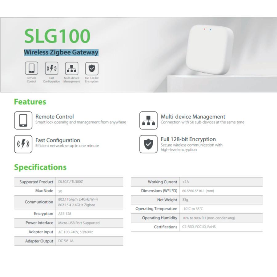 ZKTeco SLG100 Datasheet