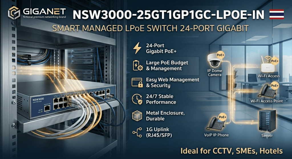 NSW3000-25GT1GP1GC-LPOE-IN