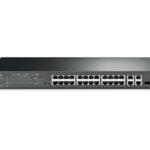 T1500-28PCT | JetStream 24-Port 10/100Mbps + 4-Port Gigabit Smart PoE+ Switch