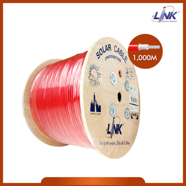 CB-1040R-5.jpg LINK CB-1040R-5 | สายไฟ โซล่า SOLAR PV 1x4 สีแดง