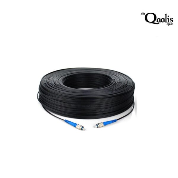 Qoolis สาย Fiber 1 core สำเร็จ 100ม. FC-FC UPC