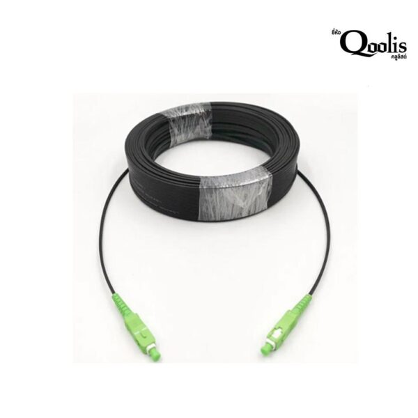 Qoolis สาย Fiber 1 core สำเร็จ 500ม. SC-SC APC