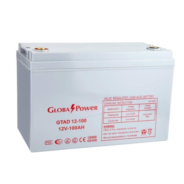 GTAD-12-100.jpg Battery Deep Cycle GLOBATT GTAD12-100 (12V-100AH)