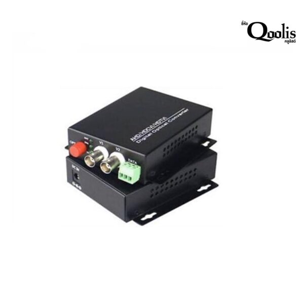Qoolis Fiber Optic Video Converter 2CH