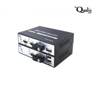 Qoolis HDMI Fiber Optic Extender + USB Port 25(KM)